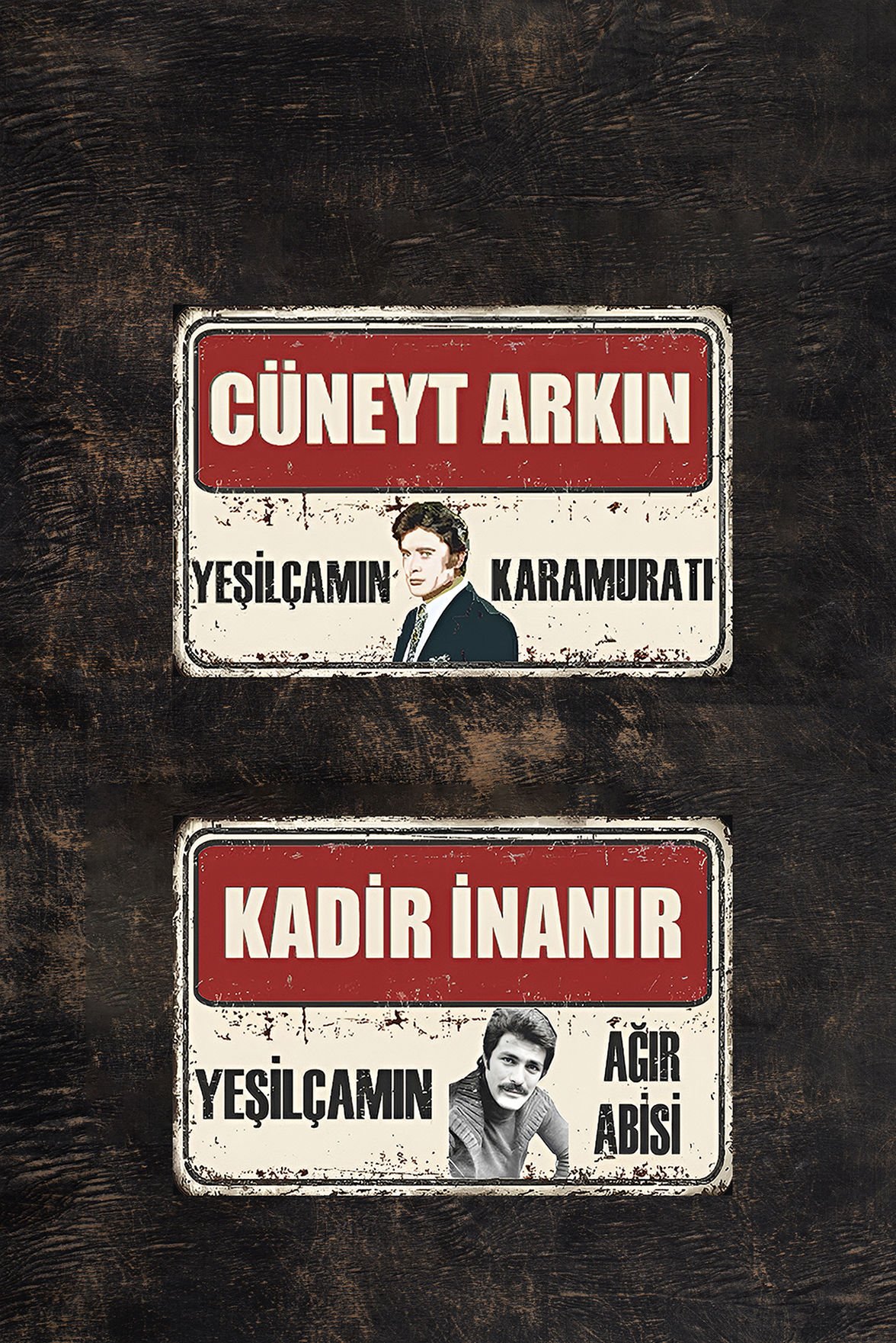 Yeşilçam Retro Ahşap Poster