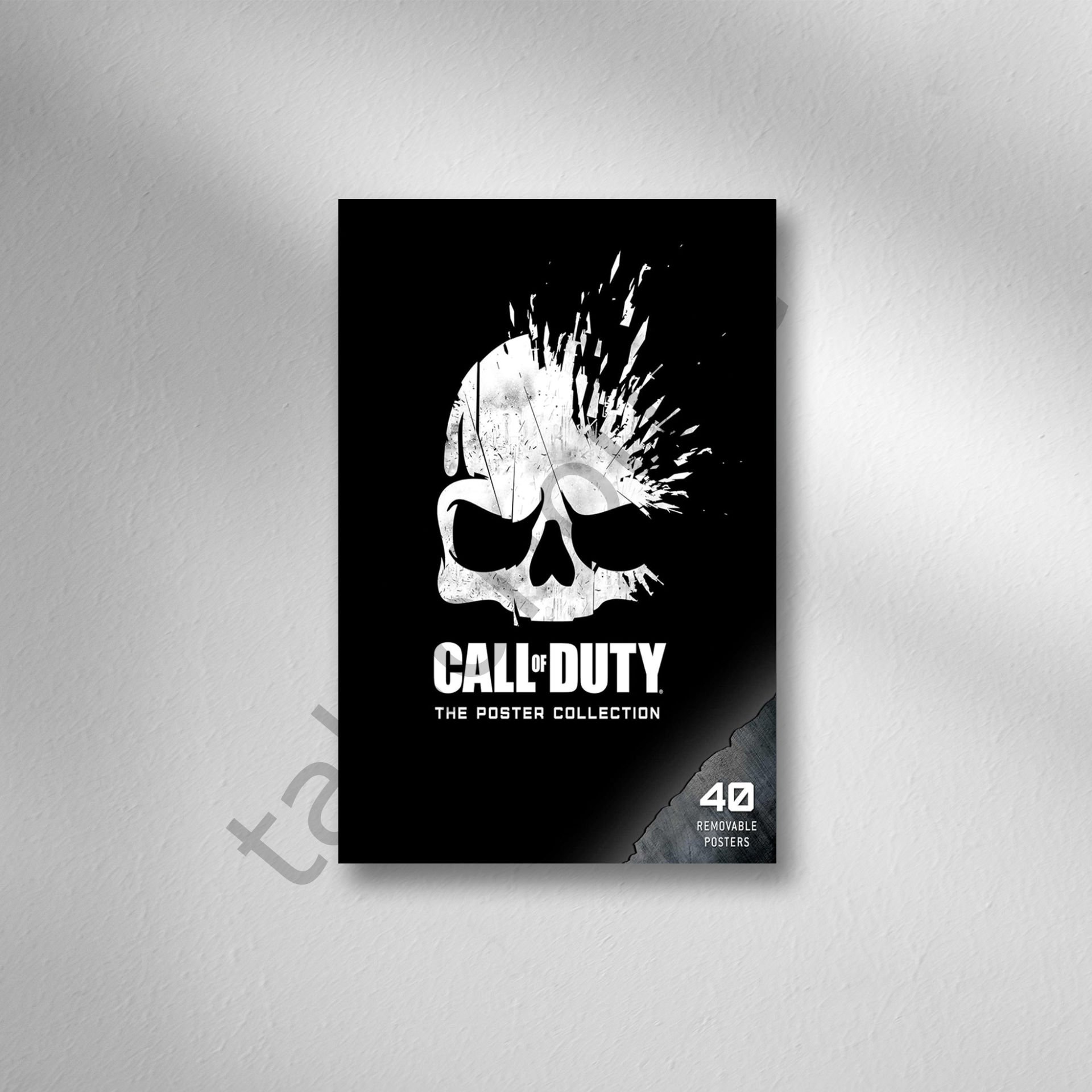 Call of Duty Retro Ahşap Poster
