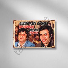 Hababam Sınıfı Retro Ahşap Poster