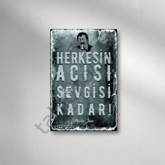 Müslüm Gürses Retro Ahşap Poster