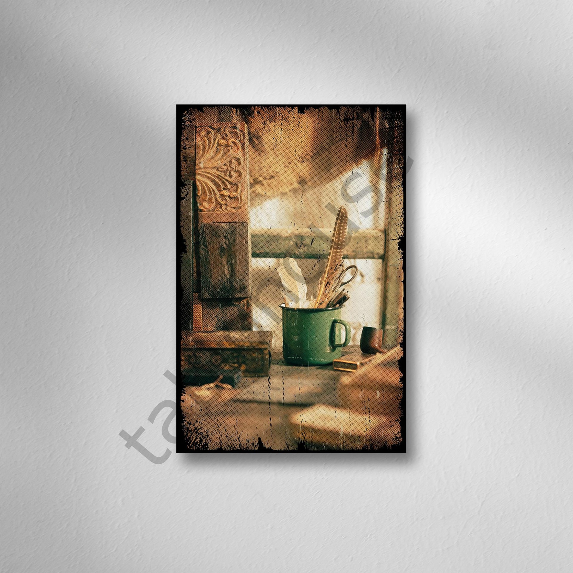 Retro Ahşap Poster