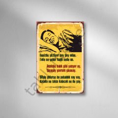 Yeşilçam Retro Ahşap Poster