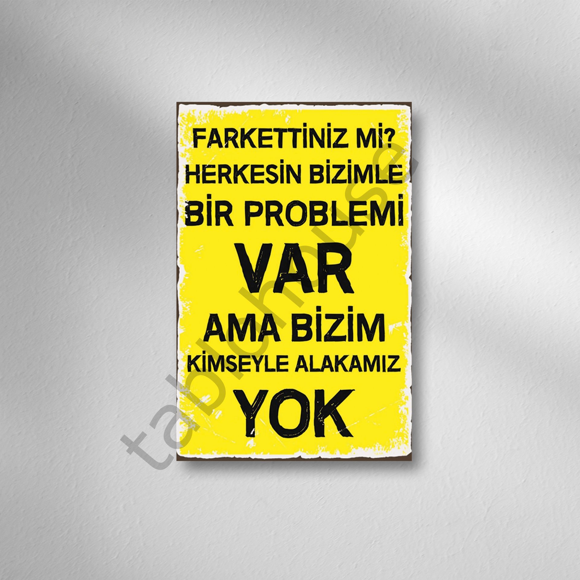 Retro Ahşap Poster
