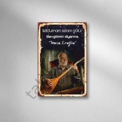 Musa Eroğlu ''Telli Turnam''Retro Ahşap Poster