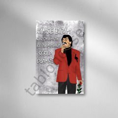 Müslüm Gürses Retro Ahşap Poster