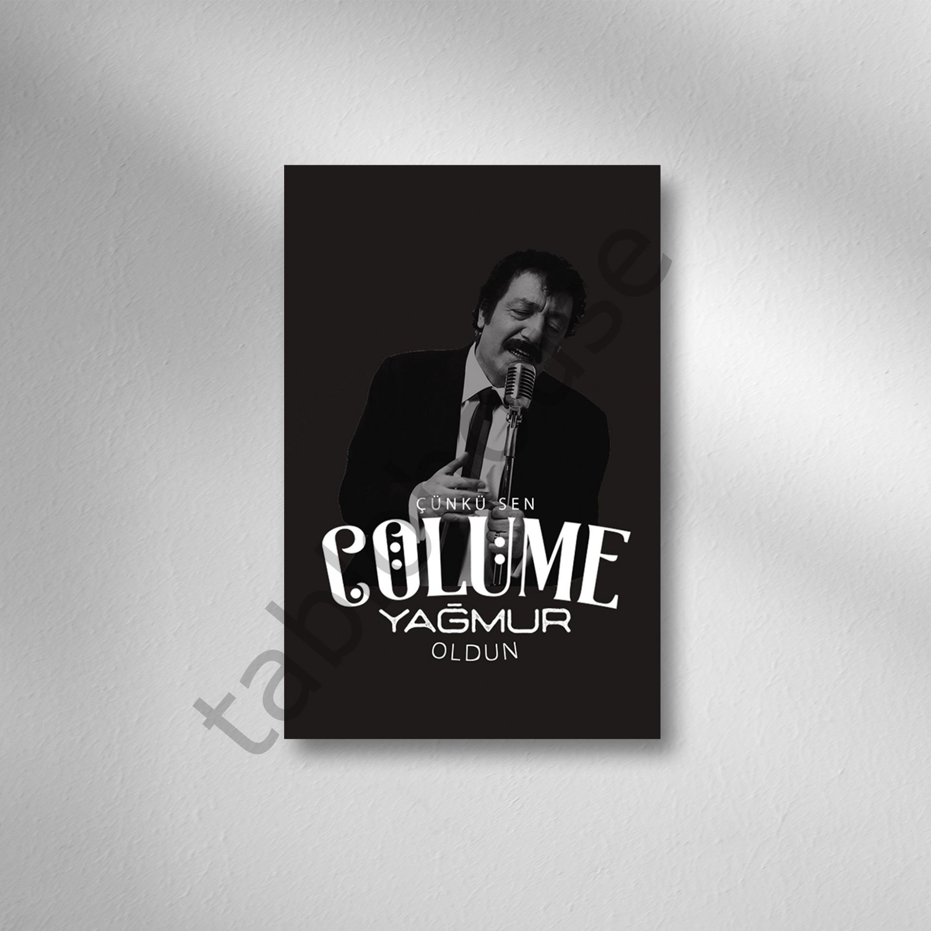 Müslüm Gürses Retro Ahşap Poster