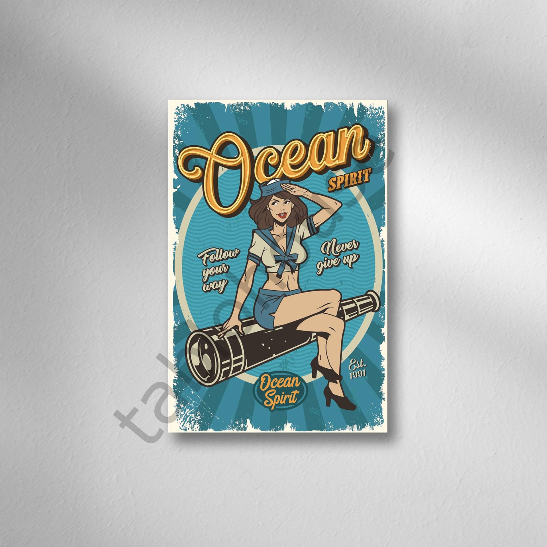 Retro Ahşap Poster