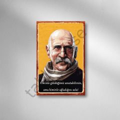 Tuncel Kurtiz Retro Ahşap Poster