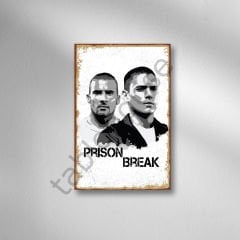 Prıson Break Retro Ahşap Poster
