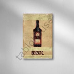 Behzat Ç. Retro Ahşap Poster
