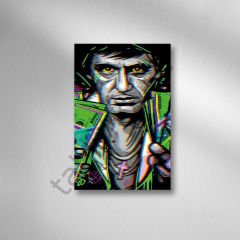 Scarface Retro Ahşap Poster