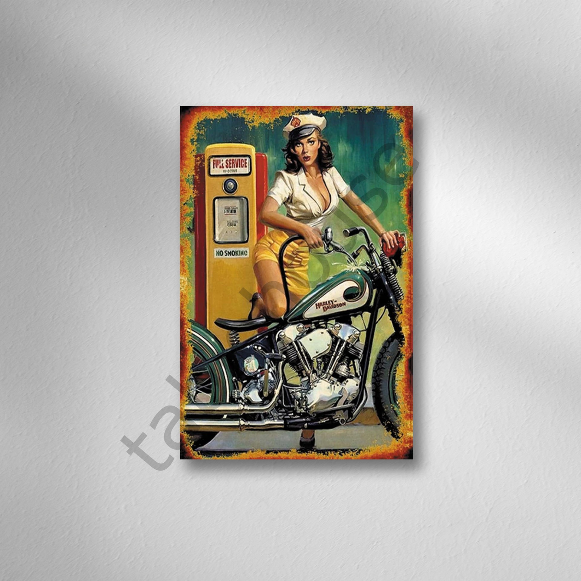 Retro Ahşap Poster