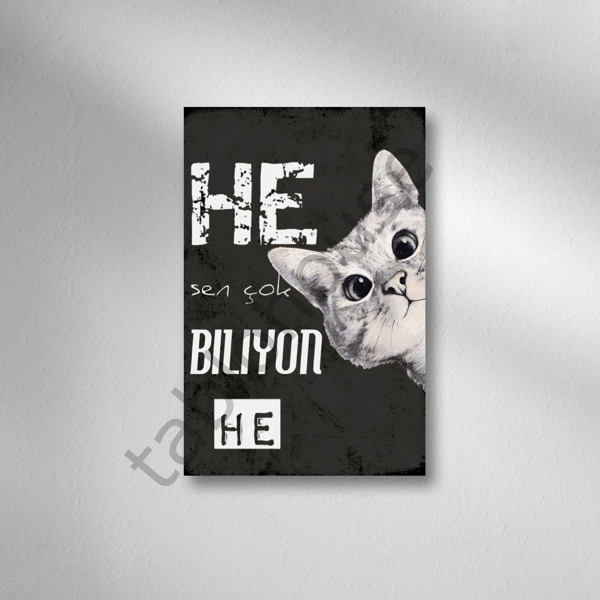 He sen çok biliyon Retro Ahşap Poster