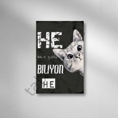 He sen çok biliyon Retro Ahşap Poster