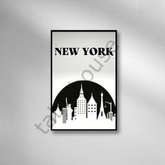New York Retro Ahşap Poster