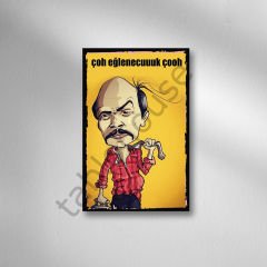 Tüpçü Fikret Retro Ahşap Poster