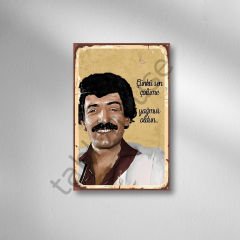 Müslüm Gürses Retro Ahşap Poster