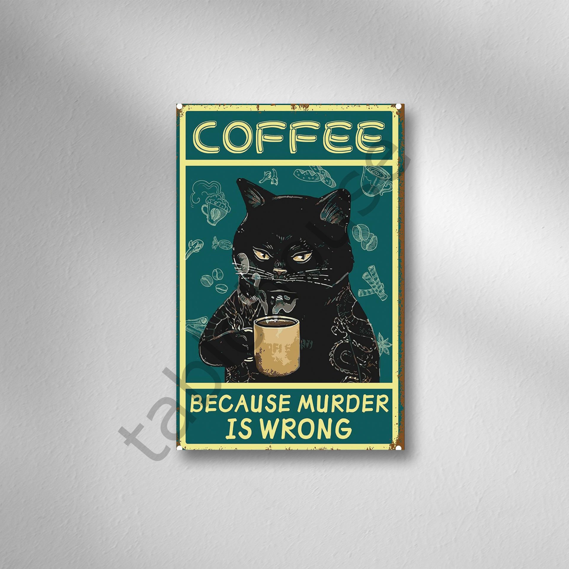 Retro Ahşap Poster