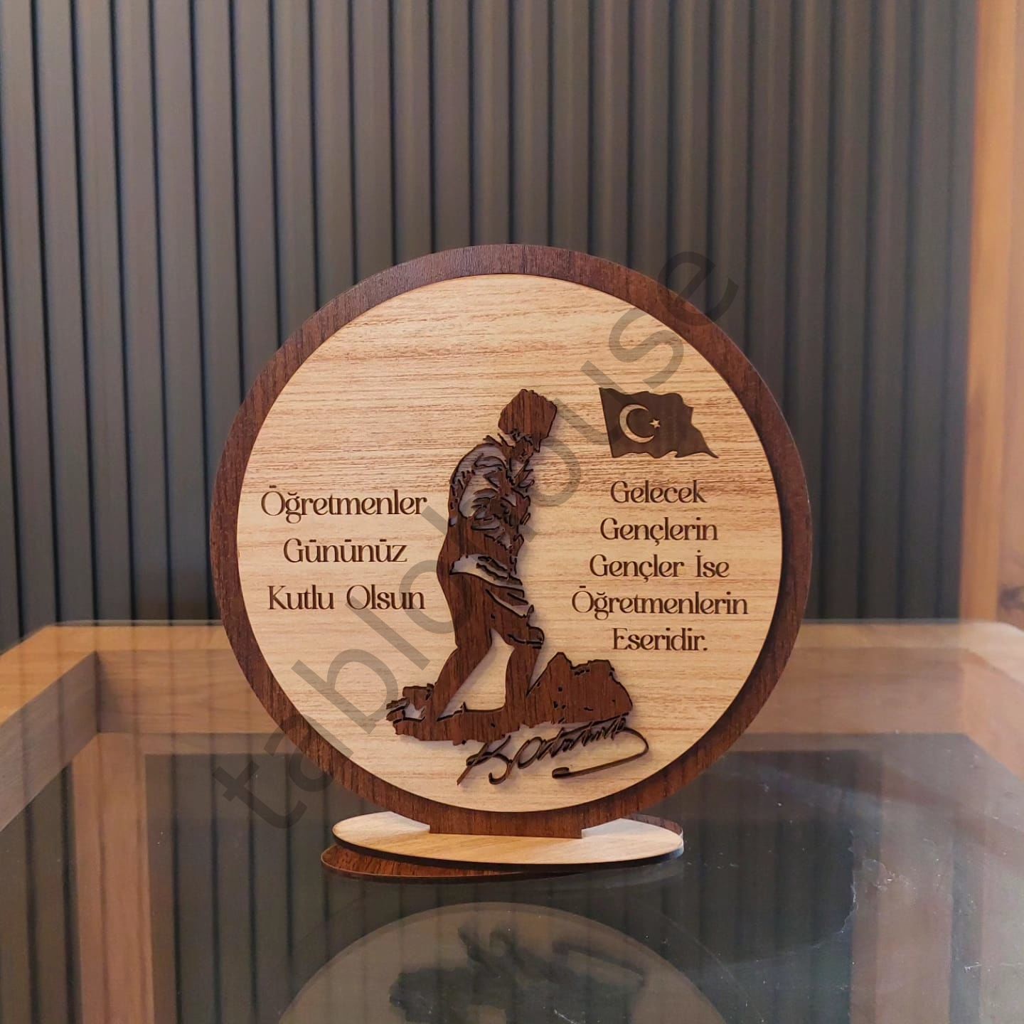 Öğretmenler Günü Ahşap Plaket
