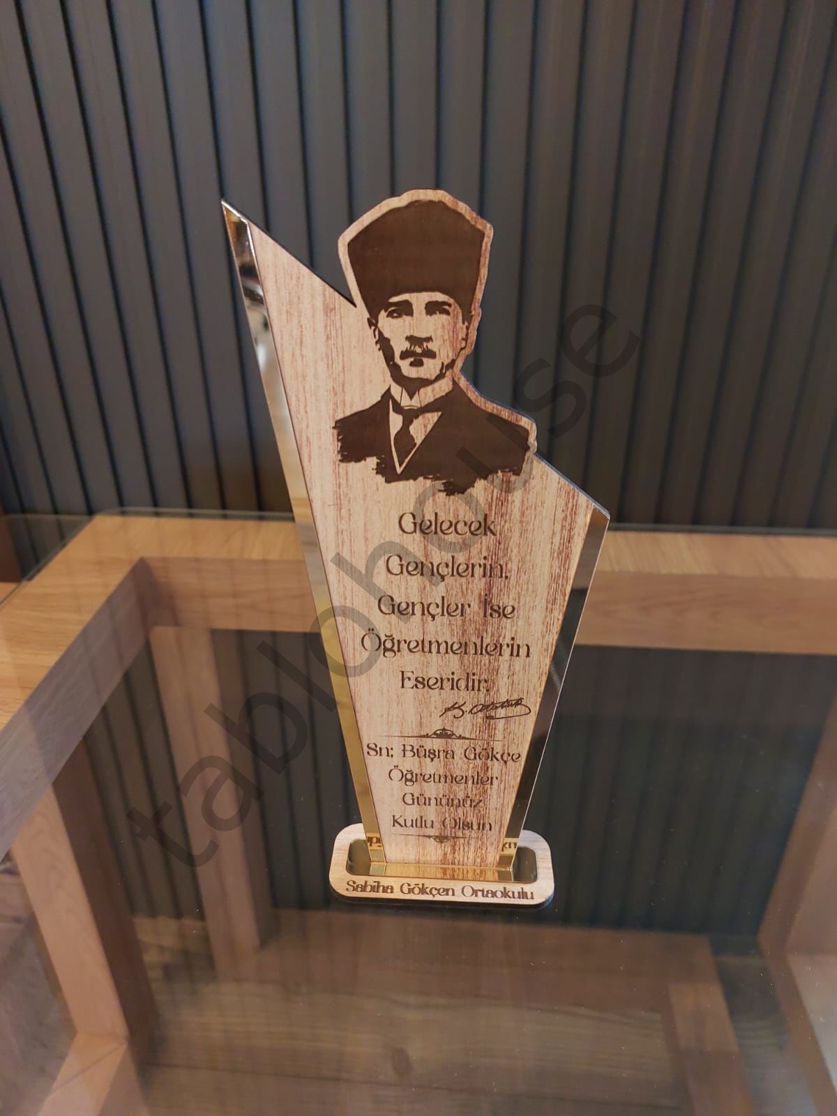 Öğretmenler Günü Ahşap Plaket