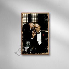 The Godfather Retro Ahşap Poster