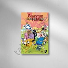 Adventure Time Retro Ahşap Poster