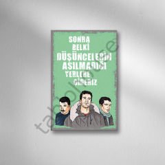Deniz Gezmiş Yusuf Aslan Hüseyin İnan Retro  Ahşap Poster