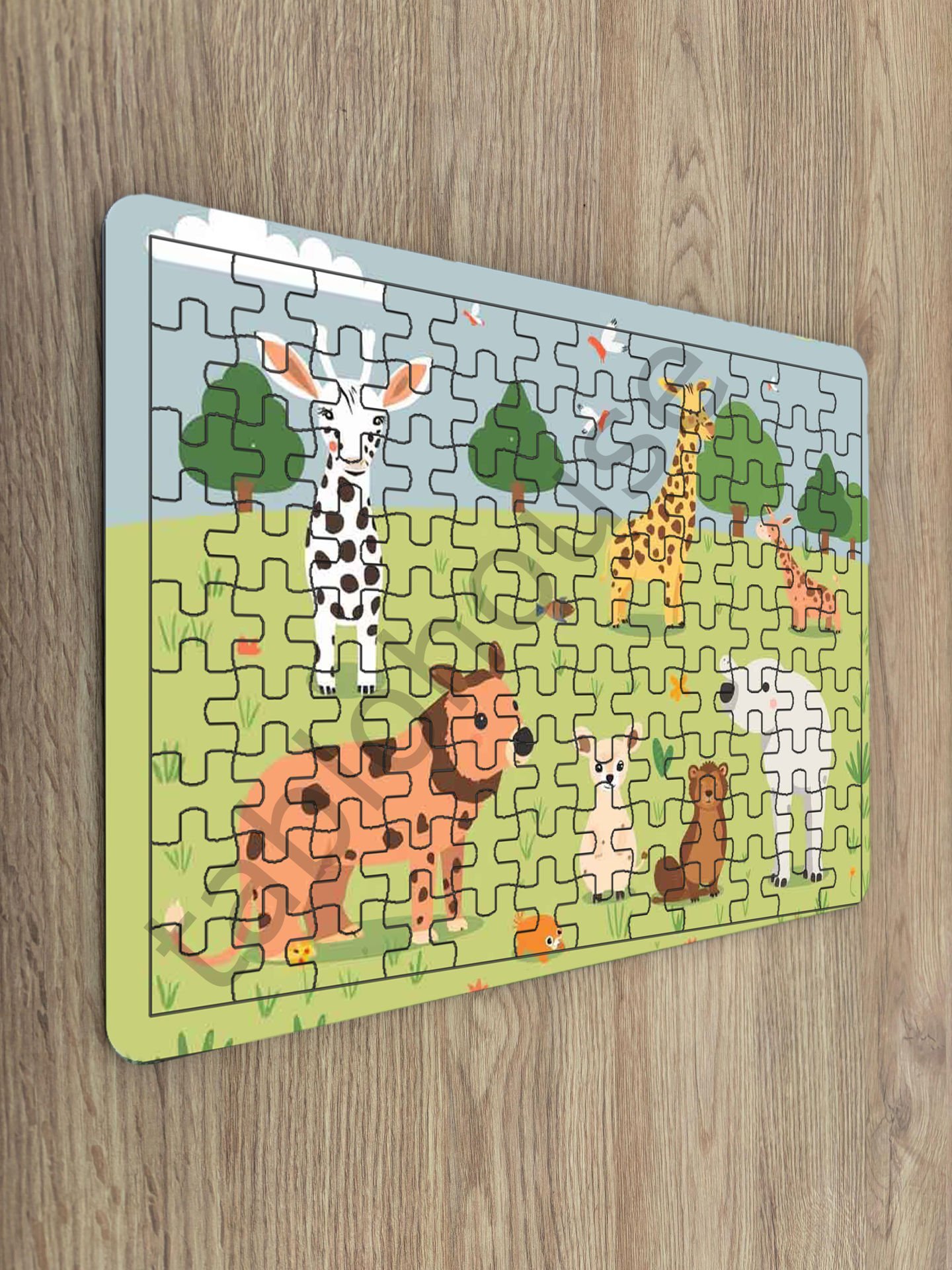 Çocuk Ahşap Puzzle mobilya