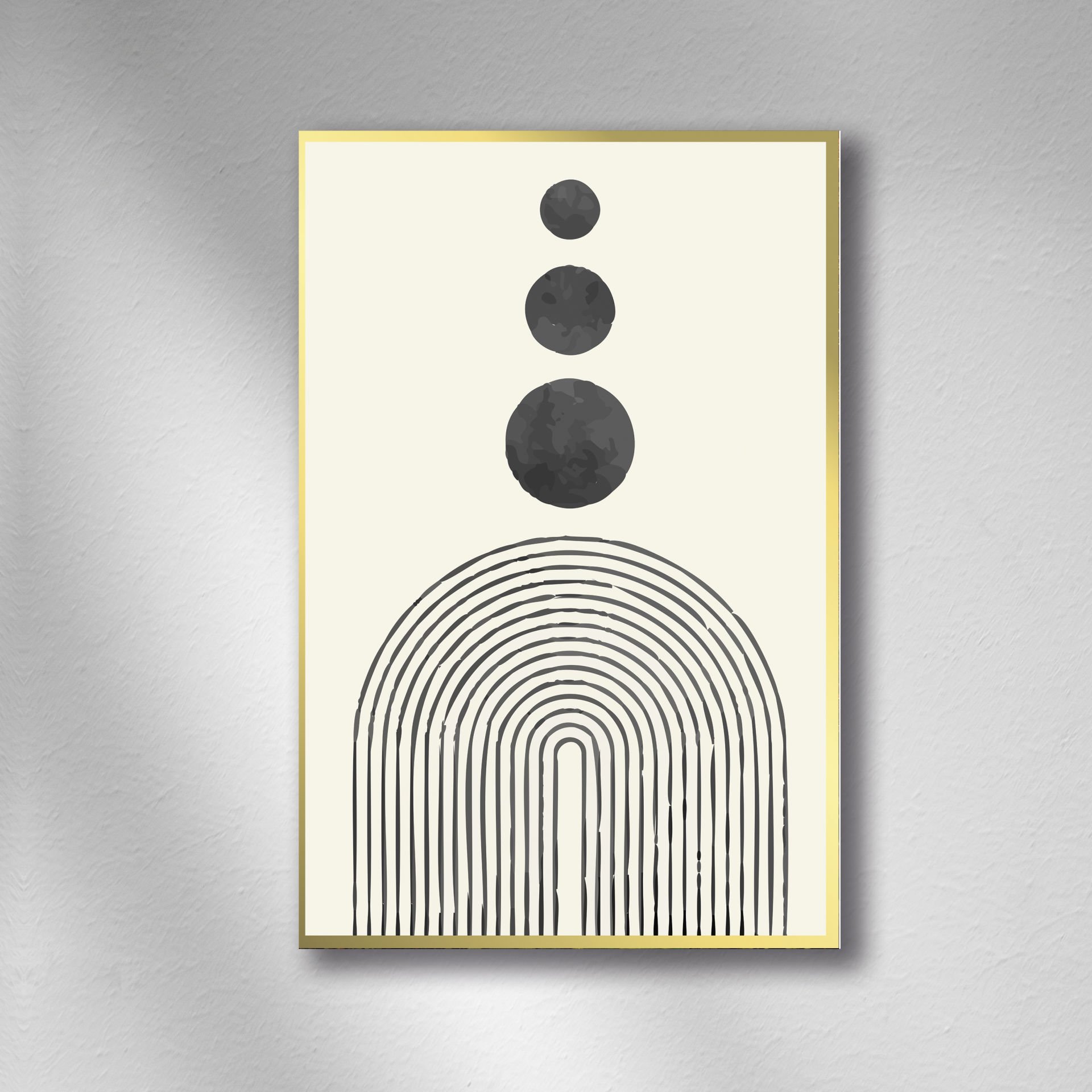 Boho Soyut Geometrik Tablo