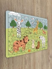 Çocuk Ahşap Puzzle mobilya