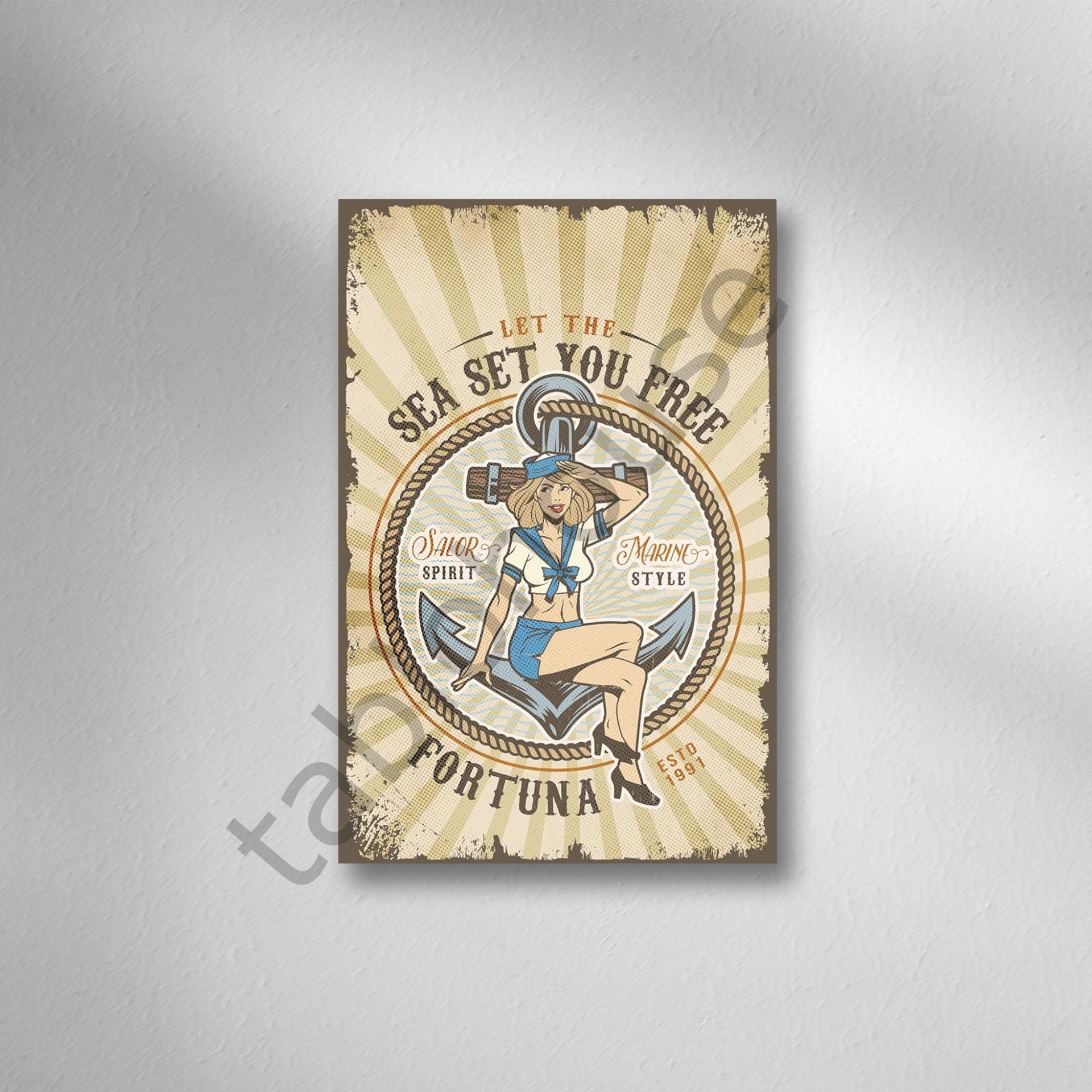 Retro Ahşap Poster