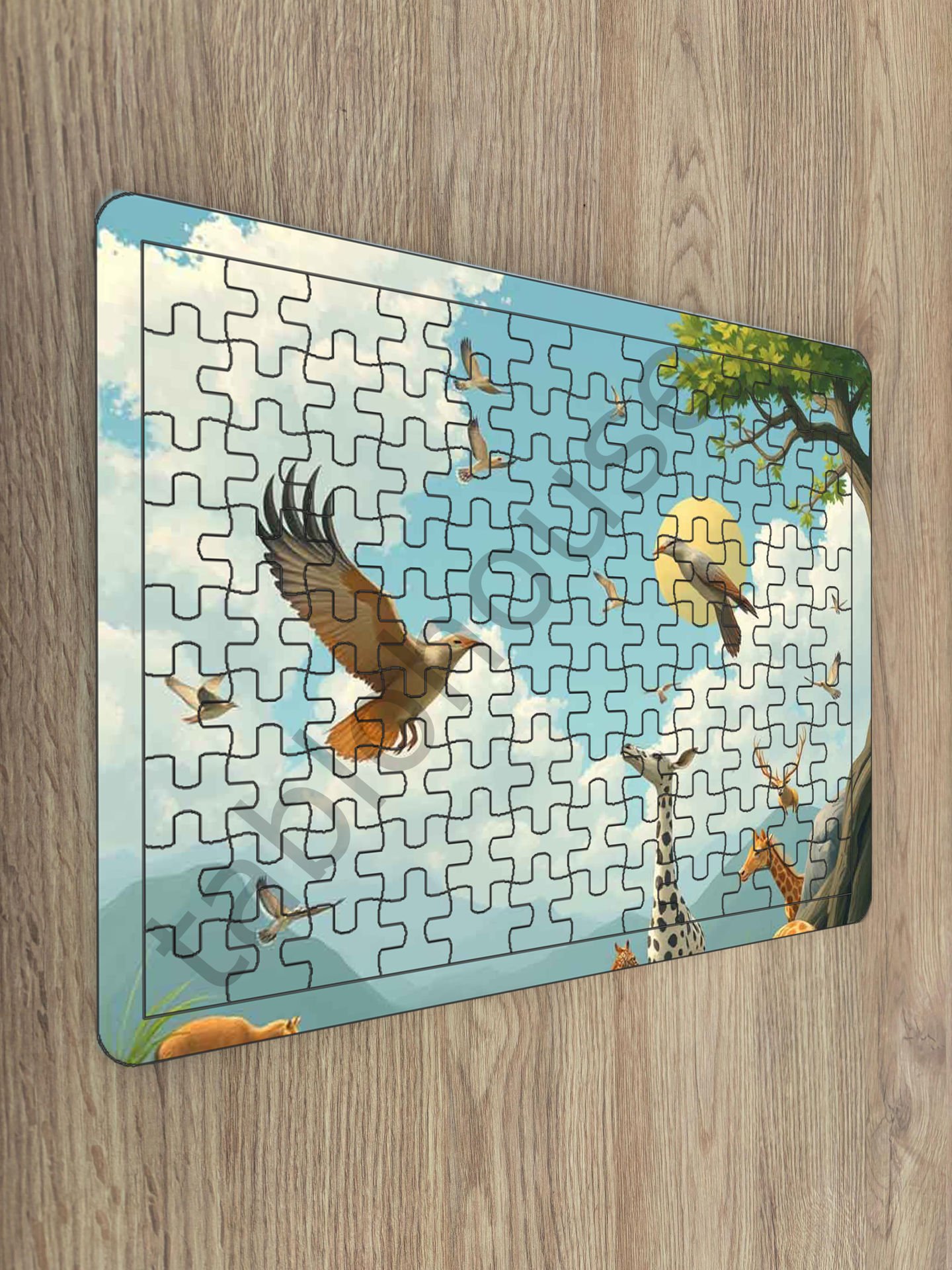 Çocuk Ahşap Puzzle mobilya