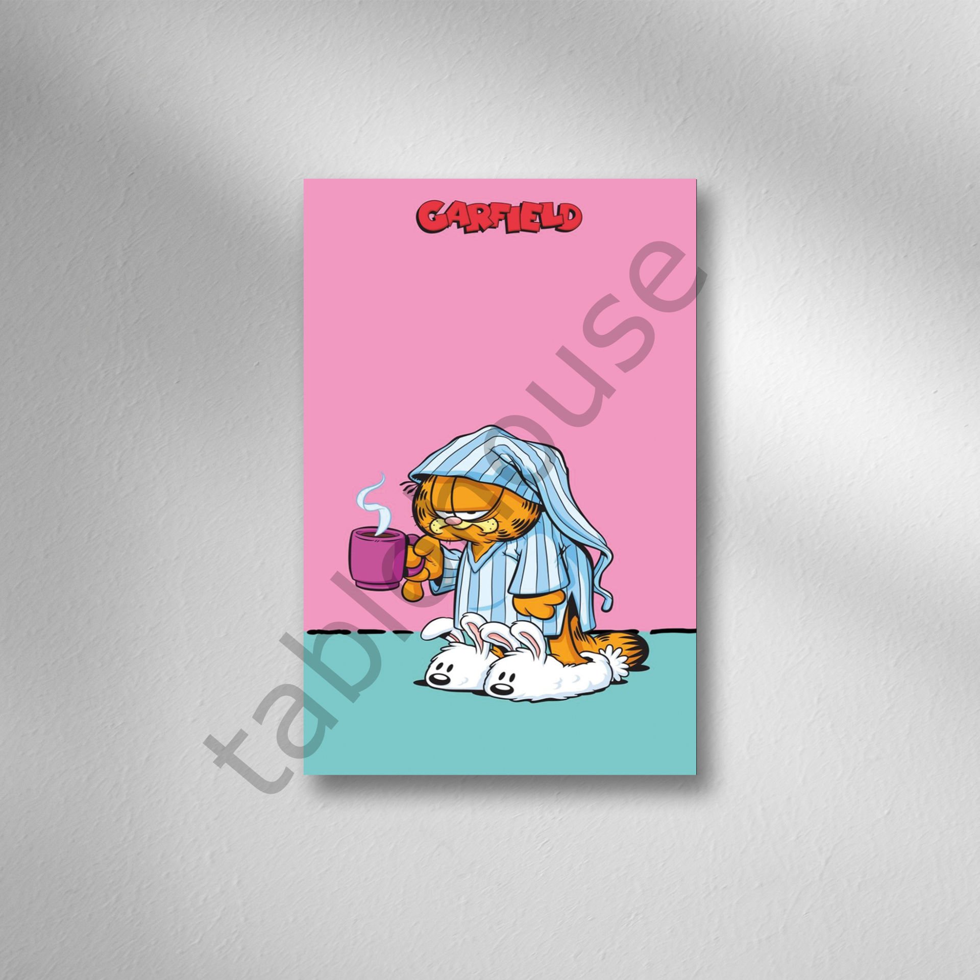 Garfield Retro Ahşap Poster