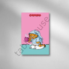 Garfield Retro Ahşap Poster