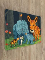 Çocuk Ahşap Puzzle mobilya