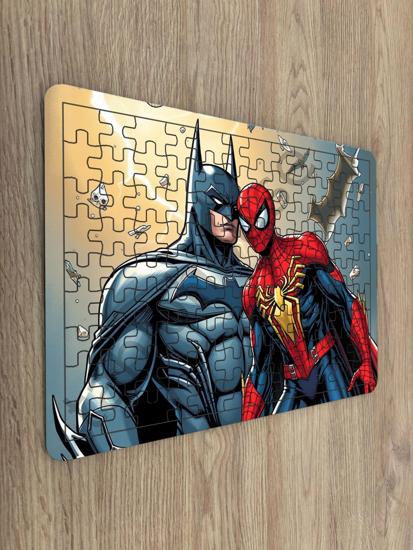 Spiderman Batman Çocuk Ahşap Puzzle mobilya
