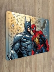 Spiderman Batman Çocuk Ahşap Puzzle mobilya