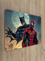 Spiderman Batman Çocuk Ahşap Puzzle mobilya