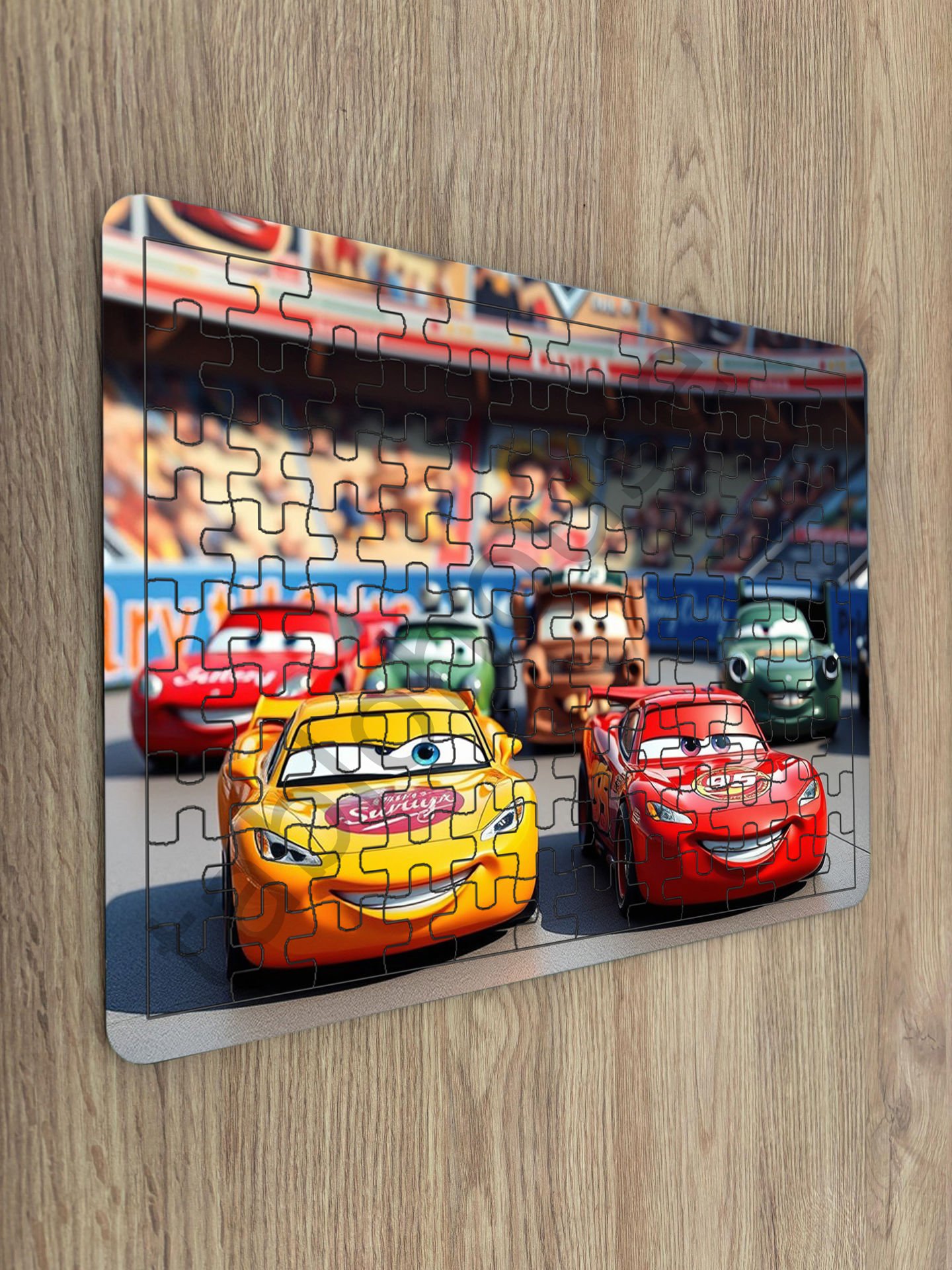 Şimşek Mcqueen Çocuk Ahşap Puzzle mobilya