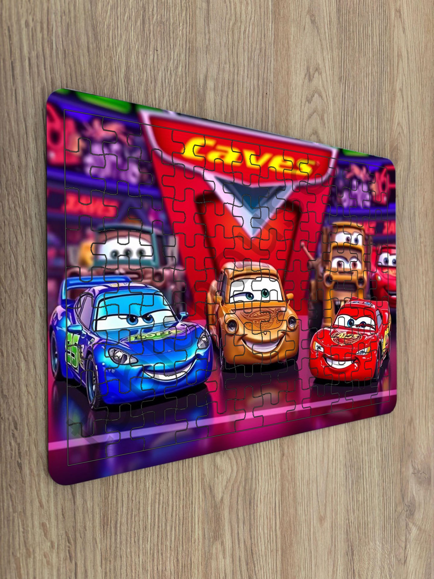 Şimşek Mcqueen Çocuk Ahşap Puzzle mobilya