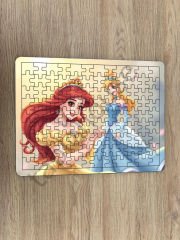 Prensesler Çocuk Ahşap Puzzle mobilya