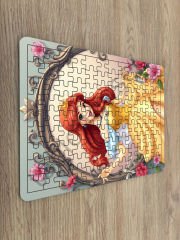 Prensesler Çocuk Ahşap Puzzle  mobilya