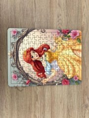 Prensesler Çocuk Ahşap Puzzle  mobilya
