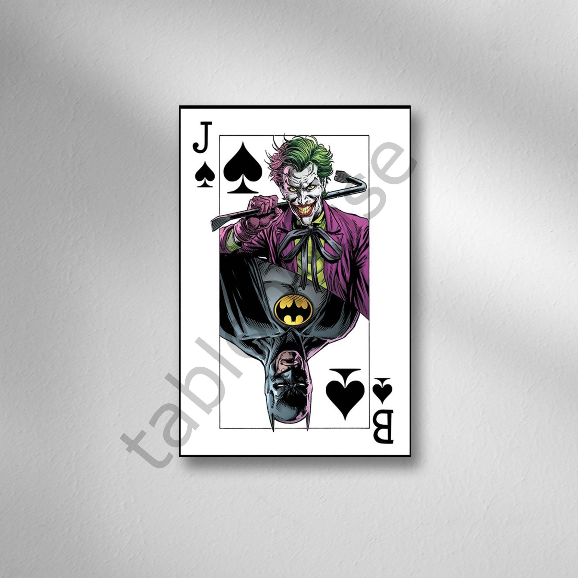 Joker Retro Ahşap Poster