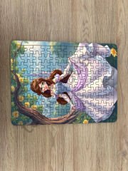 Prensesler Çocuk Ahşap Puzzle  mobilya