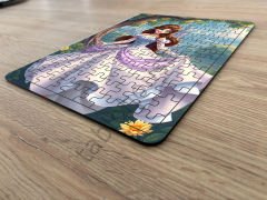 Prensesler Çocuk Ahşap Puzzle  mobilya