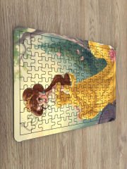 Prensesler Çocuk Ahşap Puzzle  mobilya