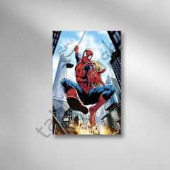 Spiderman Retro Ahşap Poster