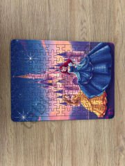 Prensesler Çocuk Ahşap Puzzle  mobilya