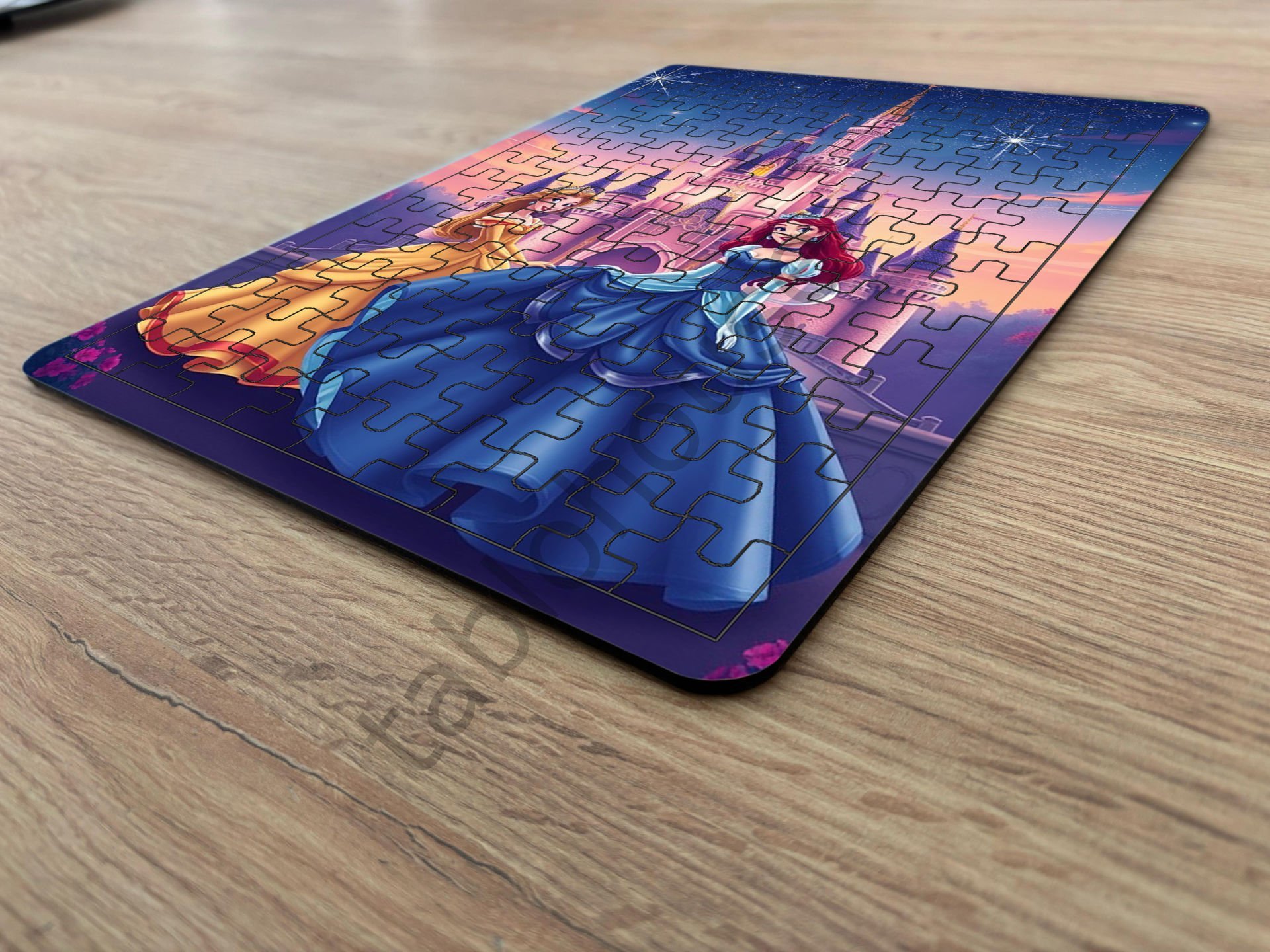 Prensesler Çocuk Ahşap Puzzle  mobilya